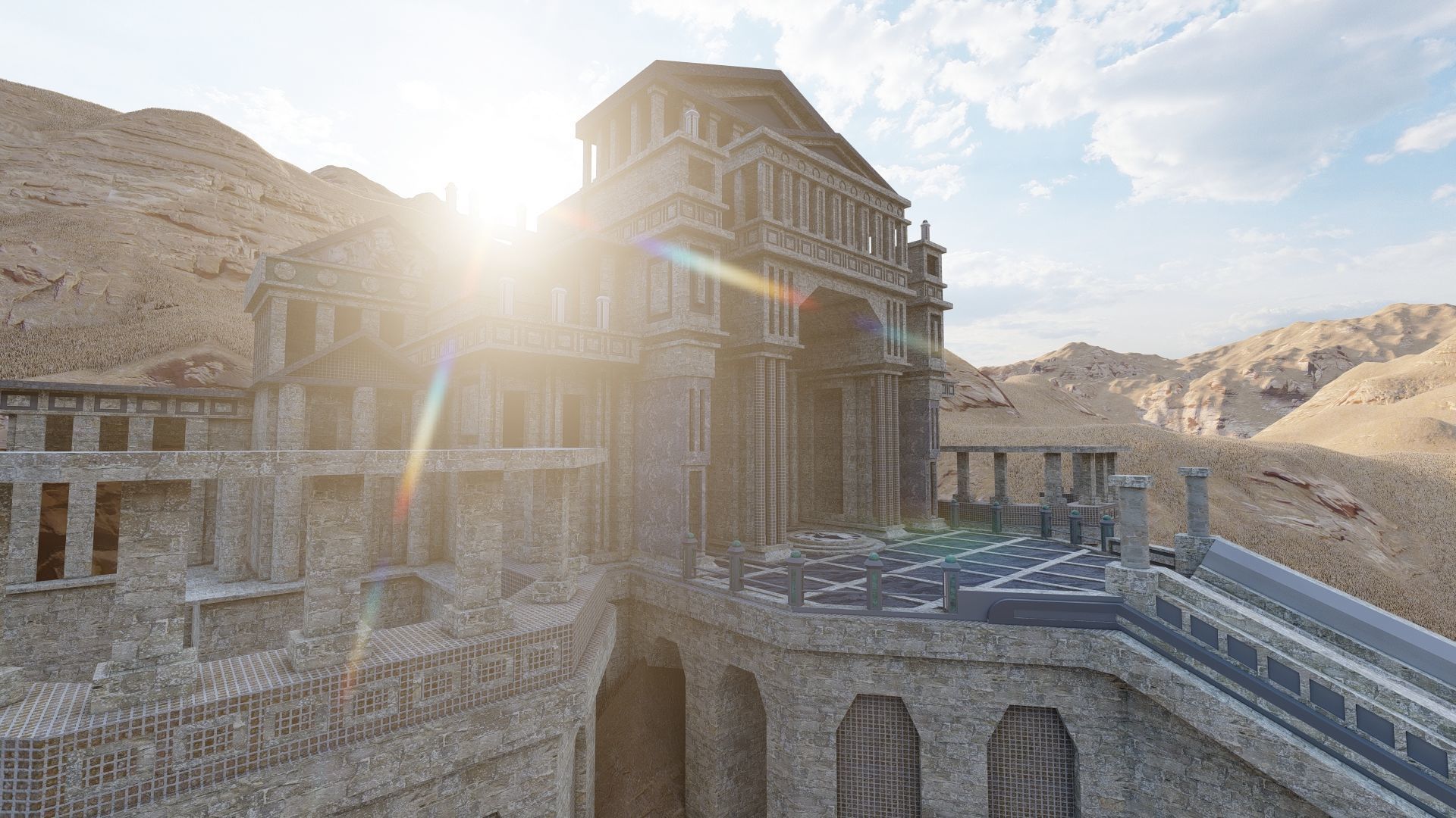 Parthenon-Historical Greek Temple 3D model_15