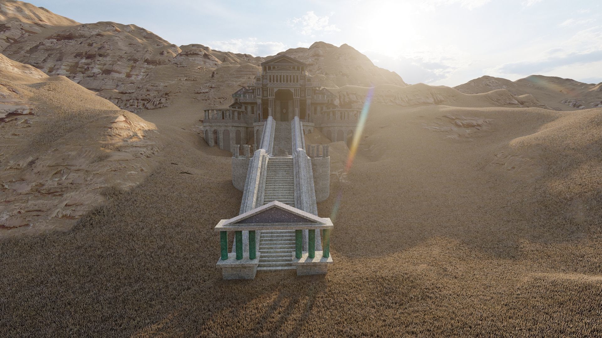 Parthenon-Historical Greek Temple 3D model_6