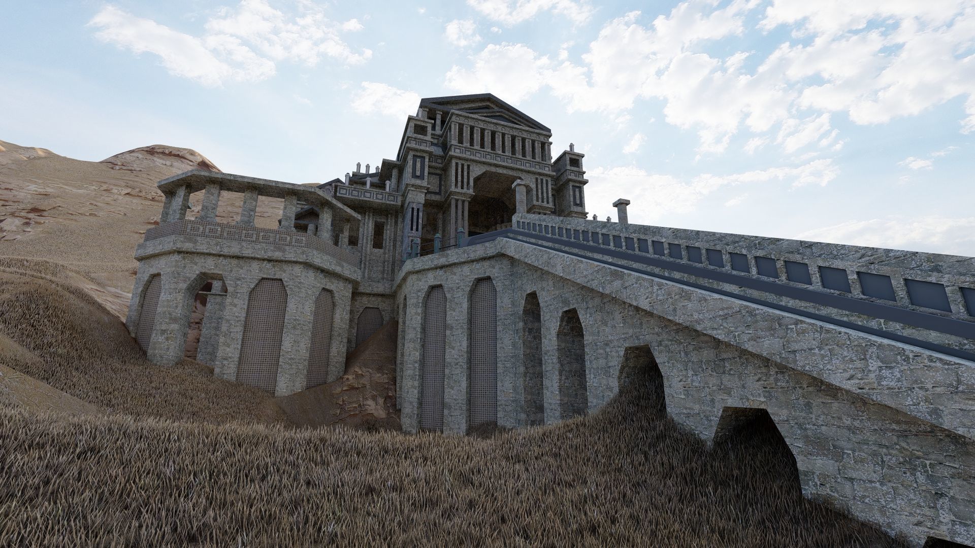 Parthenon-Historical Greek Temple 3D model_10