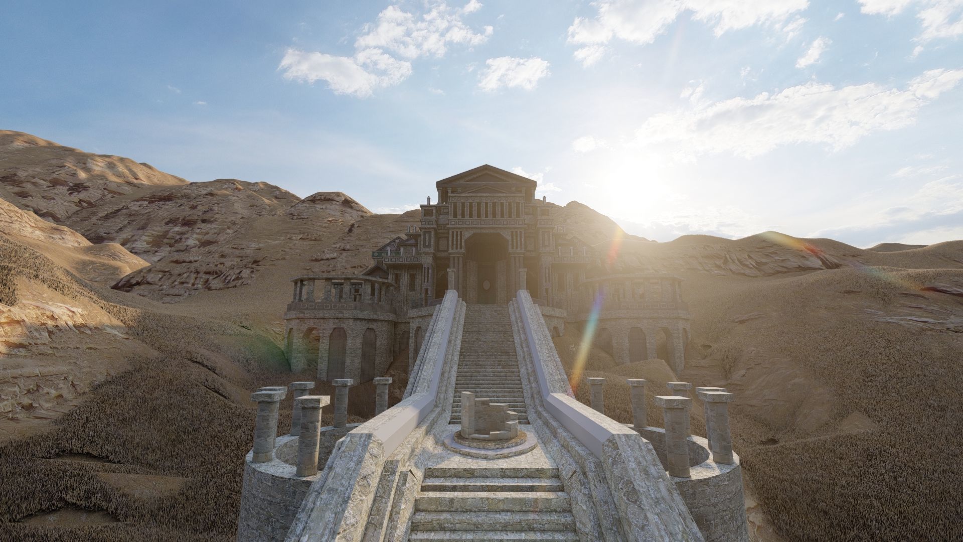 Parthenon-Historical Greek Temple 3D model_11