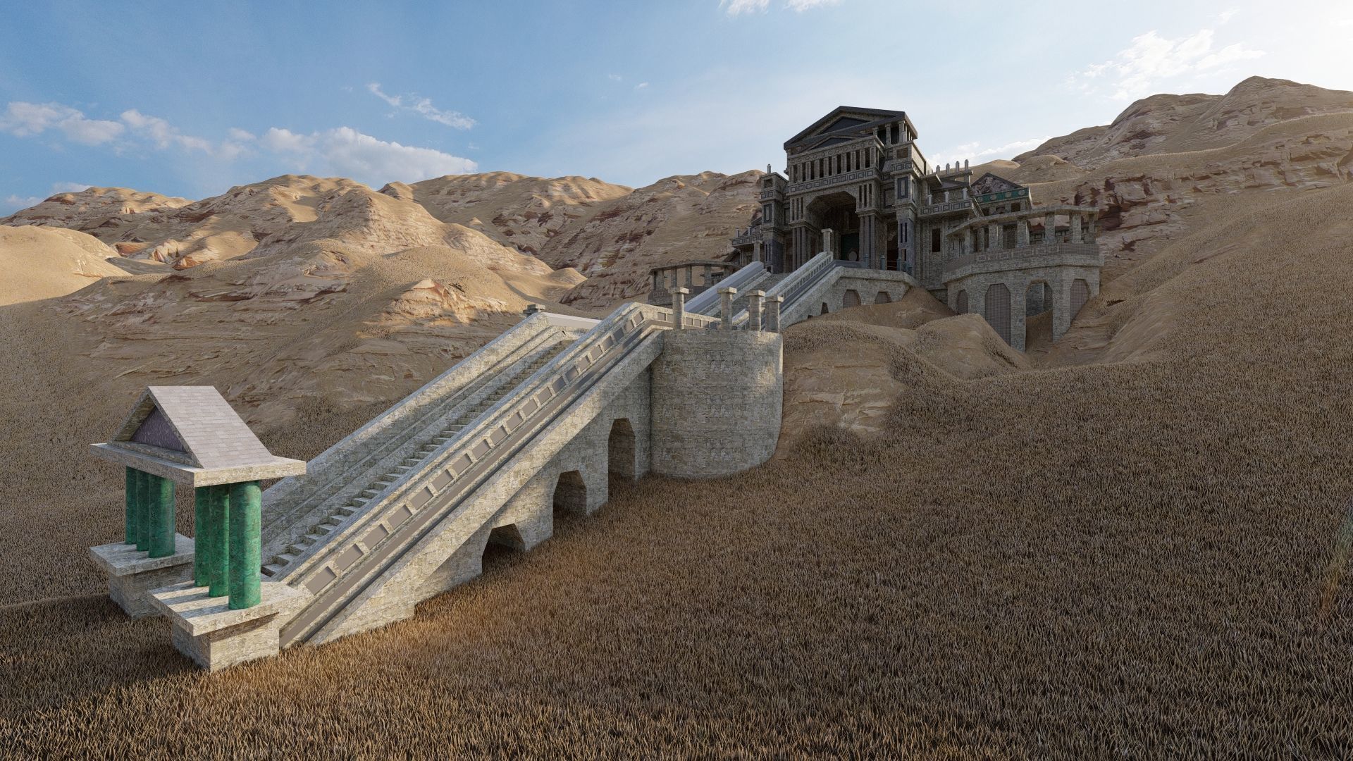 Parthenon-Historical Greek Temple 3D model_3