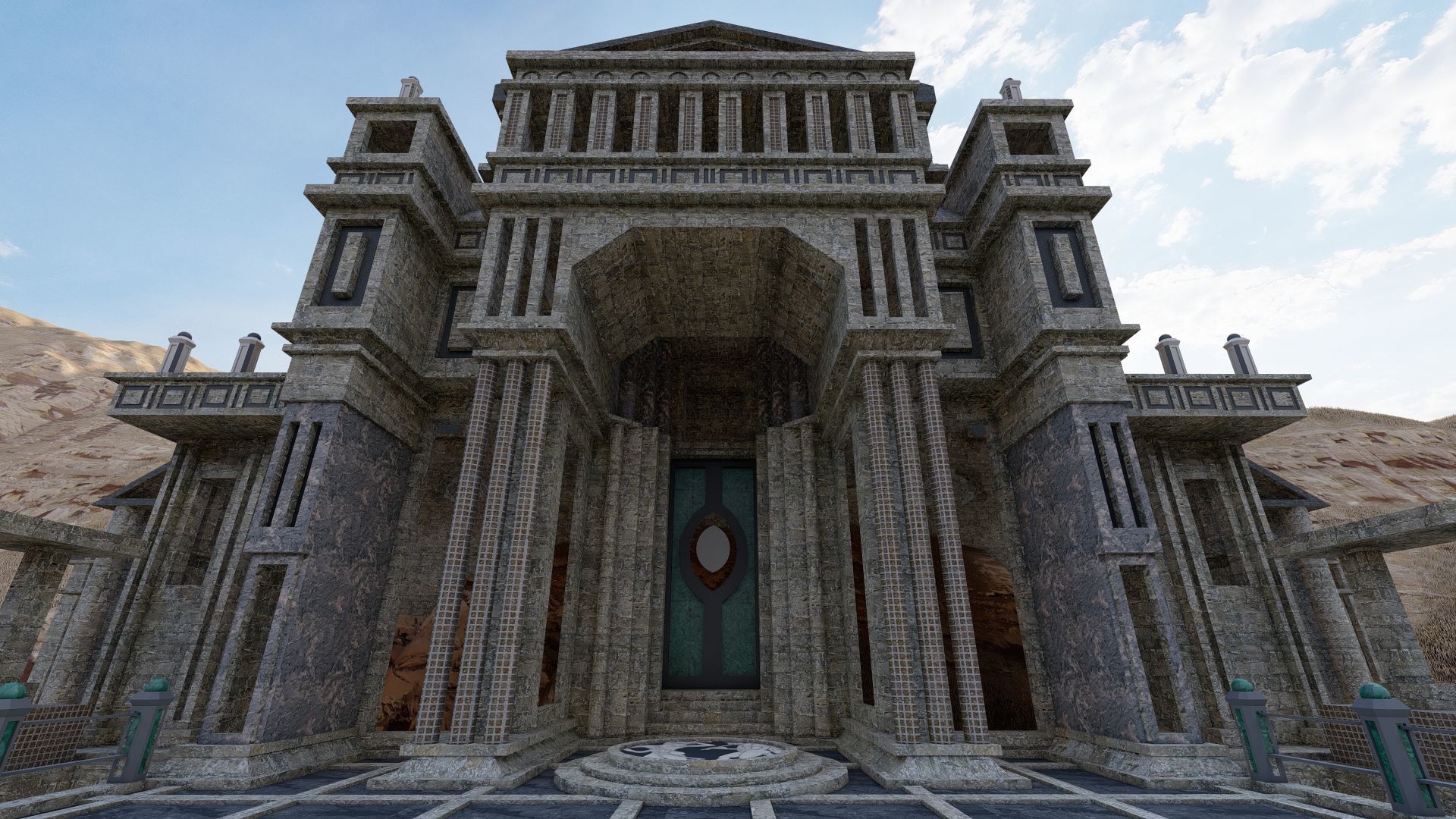 Parthenon-Historical Greek Temple 3D model_17