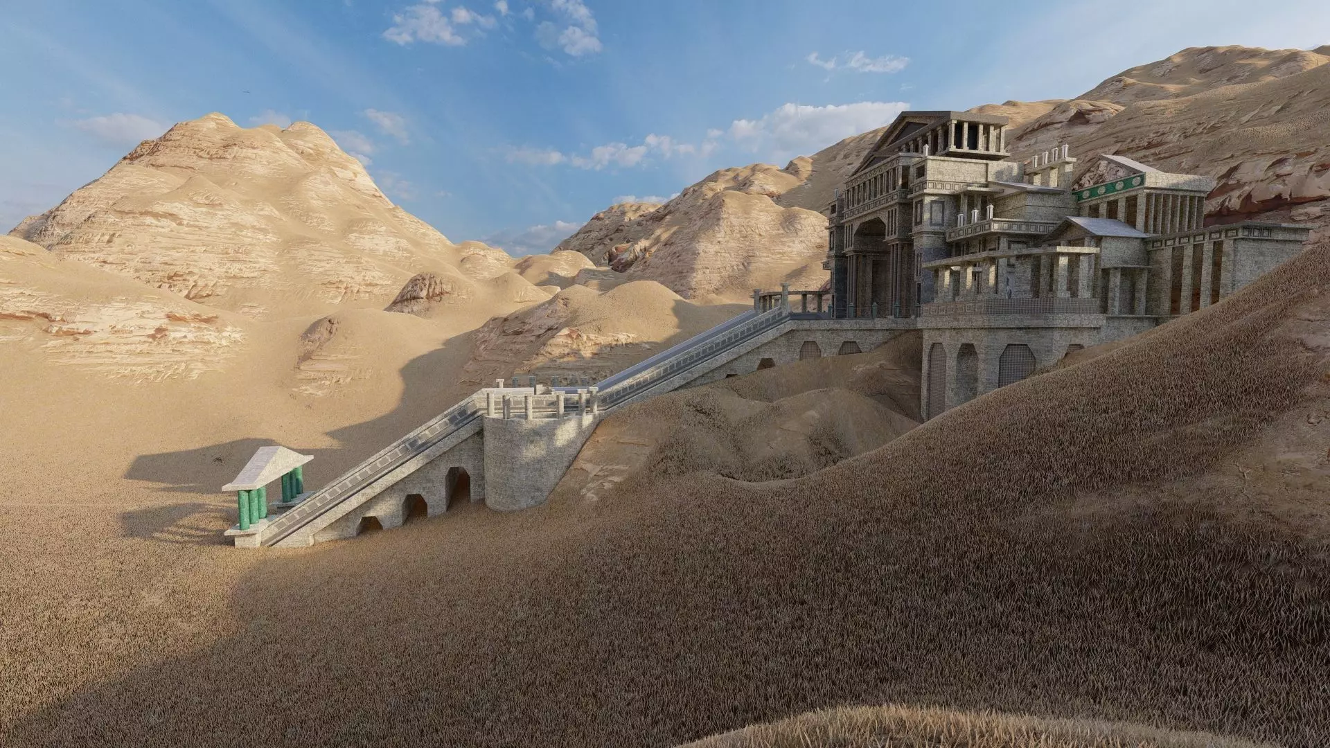 Parthenon-Historical Greek Temple 3D model_0