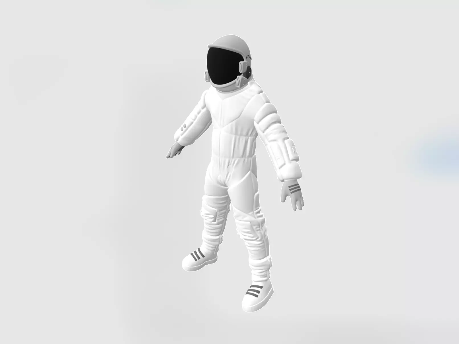 Astronaut Explorer Low Poly Free 3D model