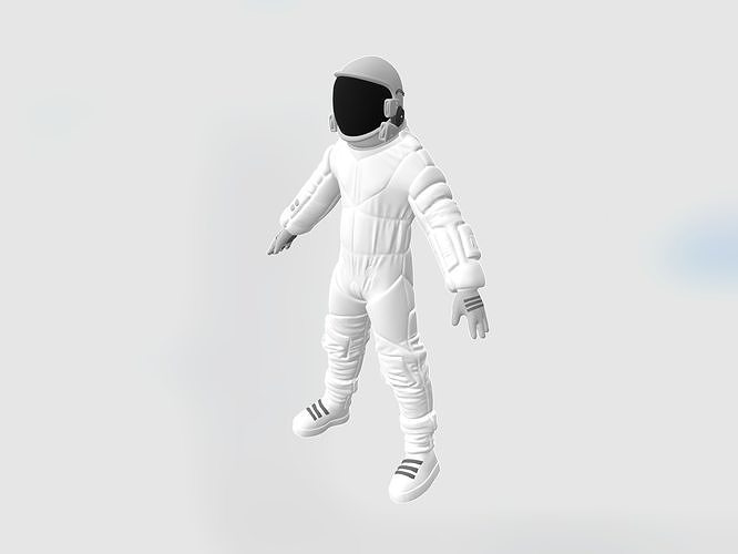 Astronaut Explorer Low Poly Free 3D model