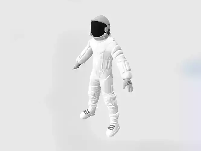 Astronaut Explorer Low Poly