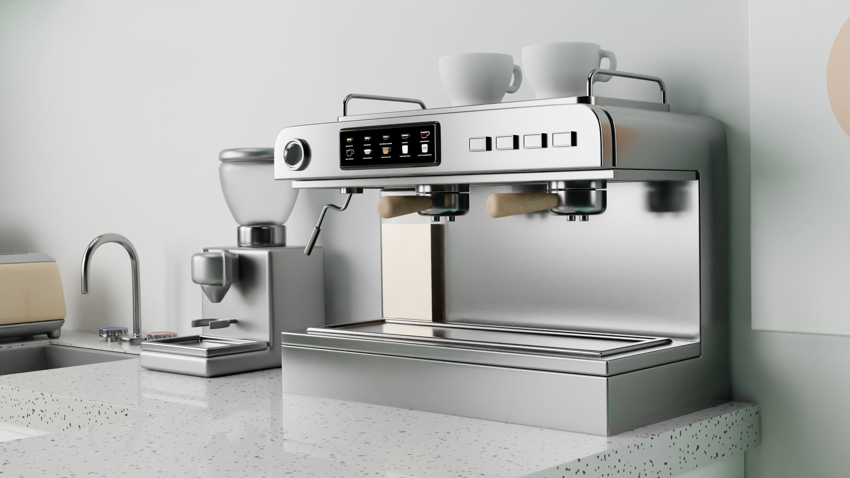 Kitchen isometric 3D model_2