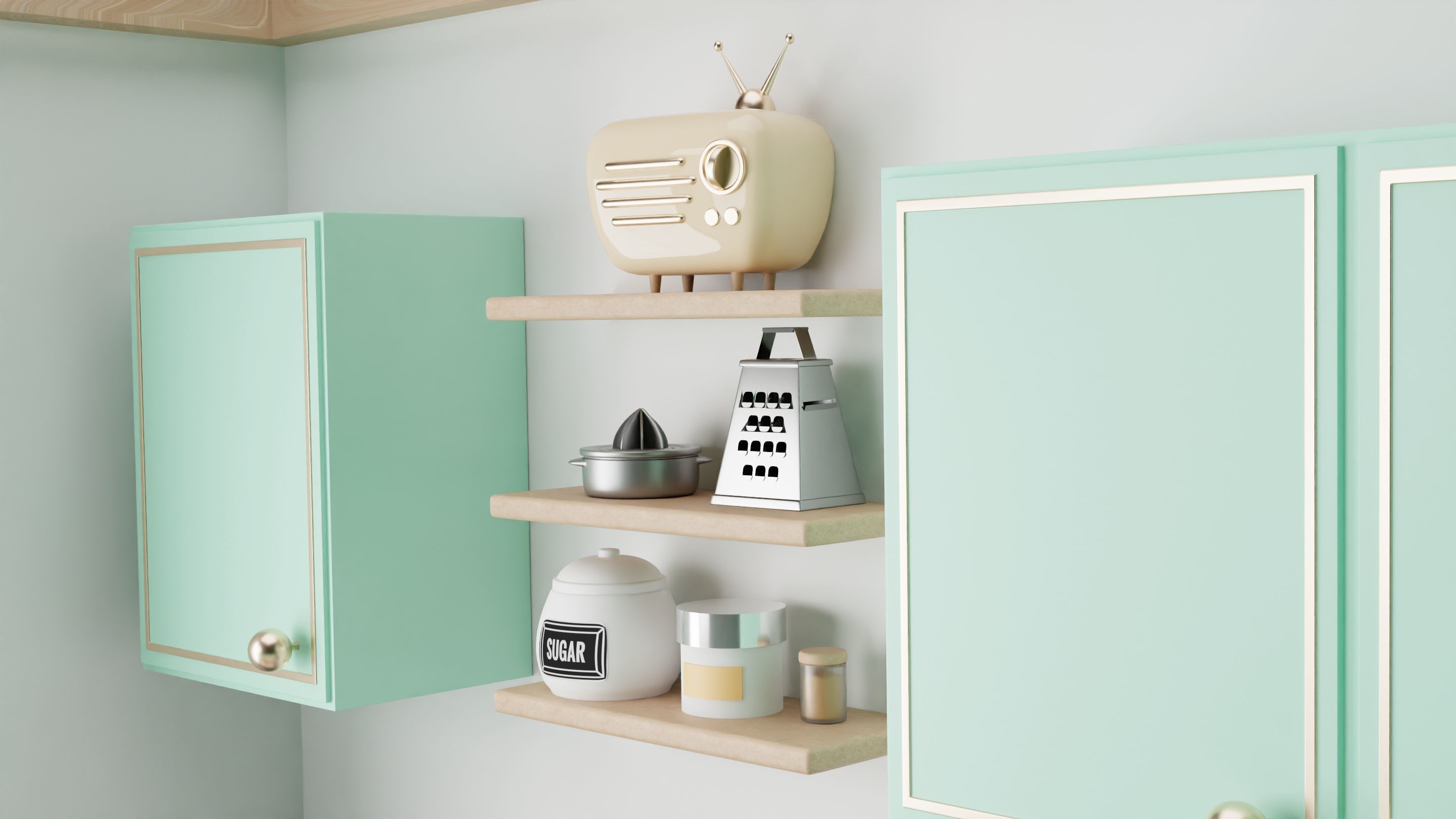 Kitchen isometric 3D model_3