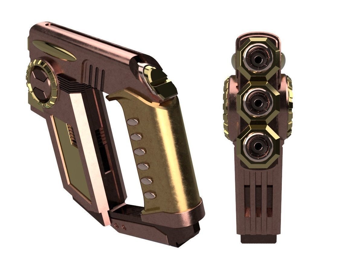 Tellarite Blaster DSC 3D print model_2