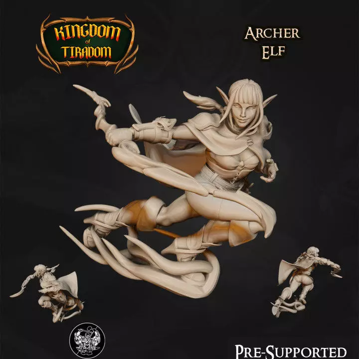 Elf Archer 3D print model_0