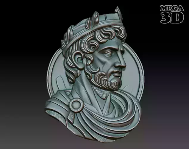 Roman King basrelief 06 240926