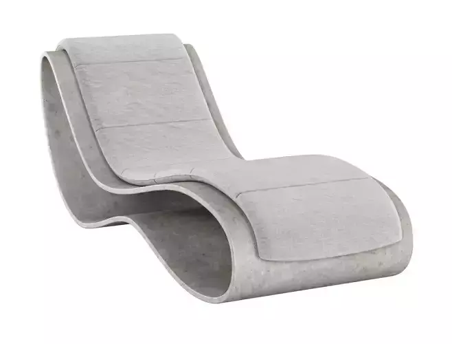 Agua Concrete Chaise Lounge