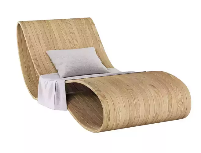Agua Wooden Chaise Lounge 