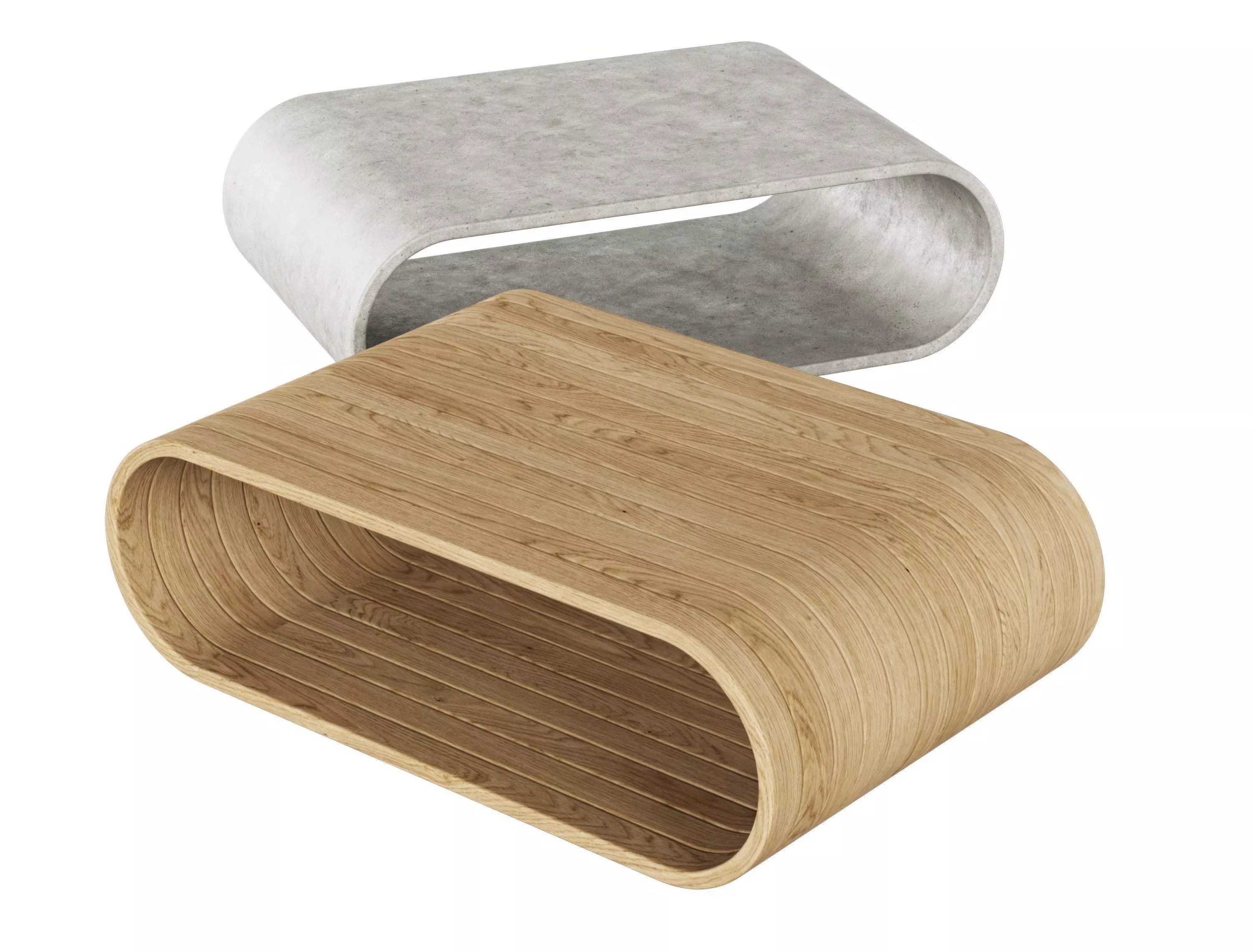 Agua Coffee Table  3D model_0