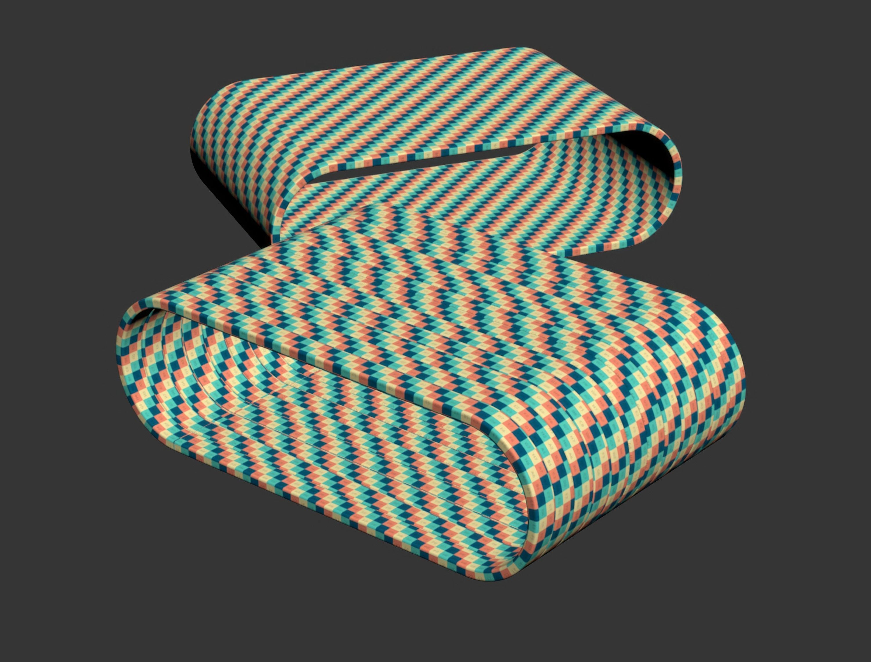 Agua Coffee Table  3D model_7