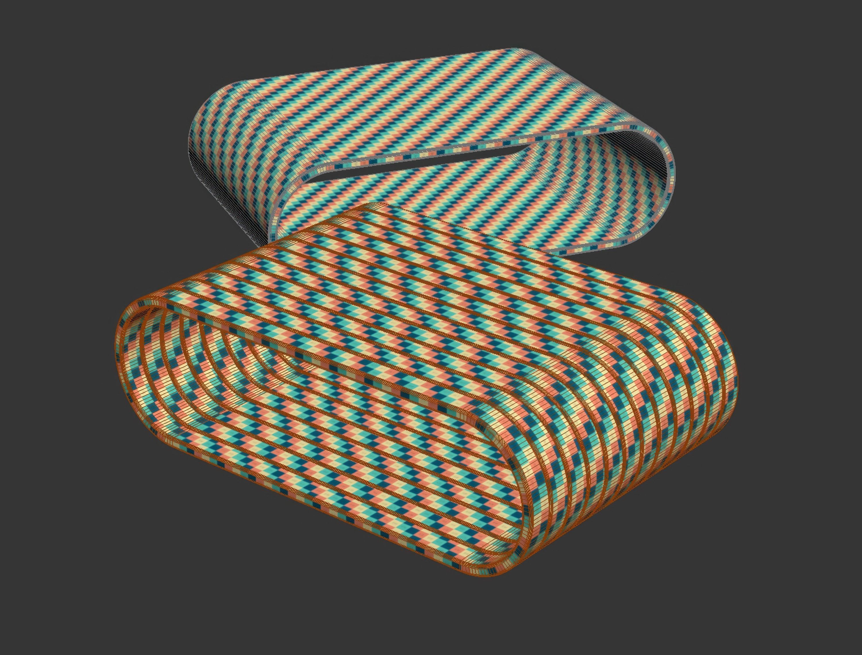 Agua Coffee Table  3D model_5