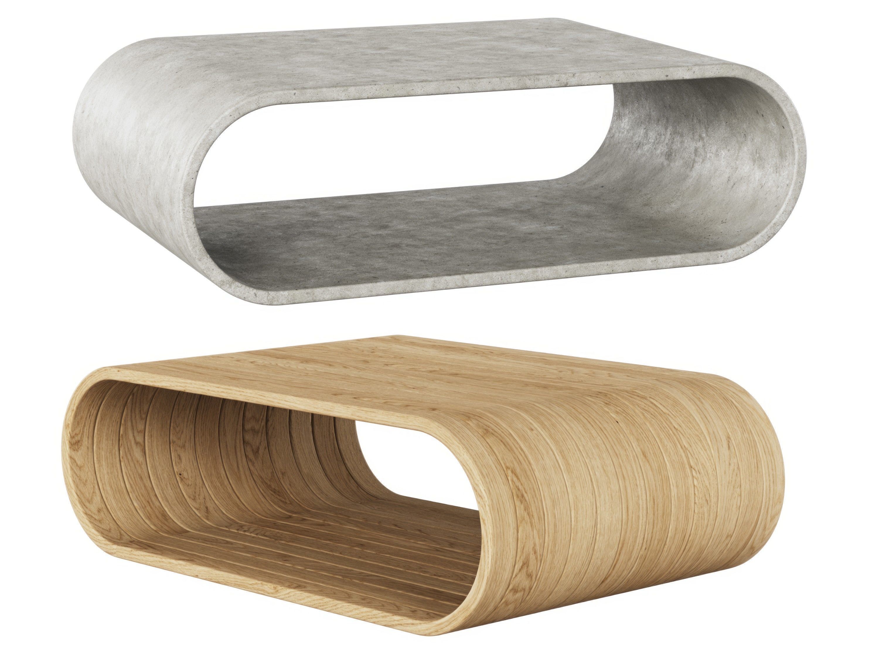 Agua Coffee Table  3D model_1