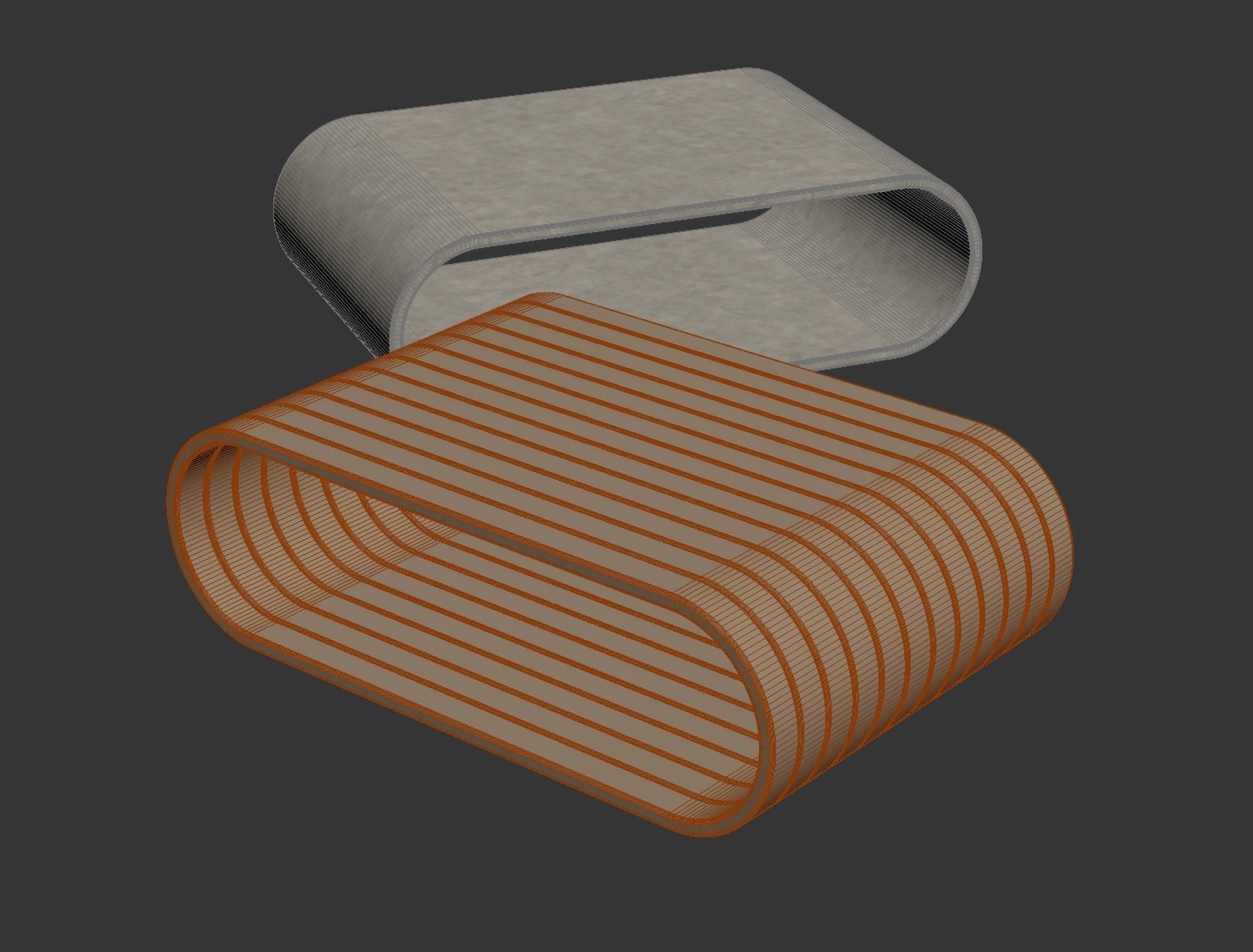 Agua Coffee Table  3D model_4