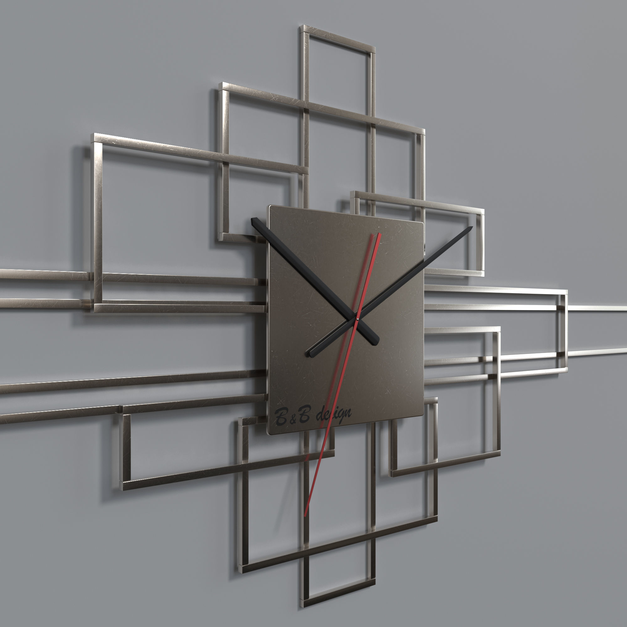 Wall Clock BsB Design Level 3D model_3