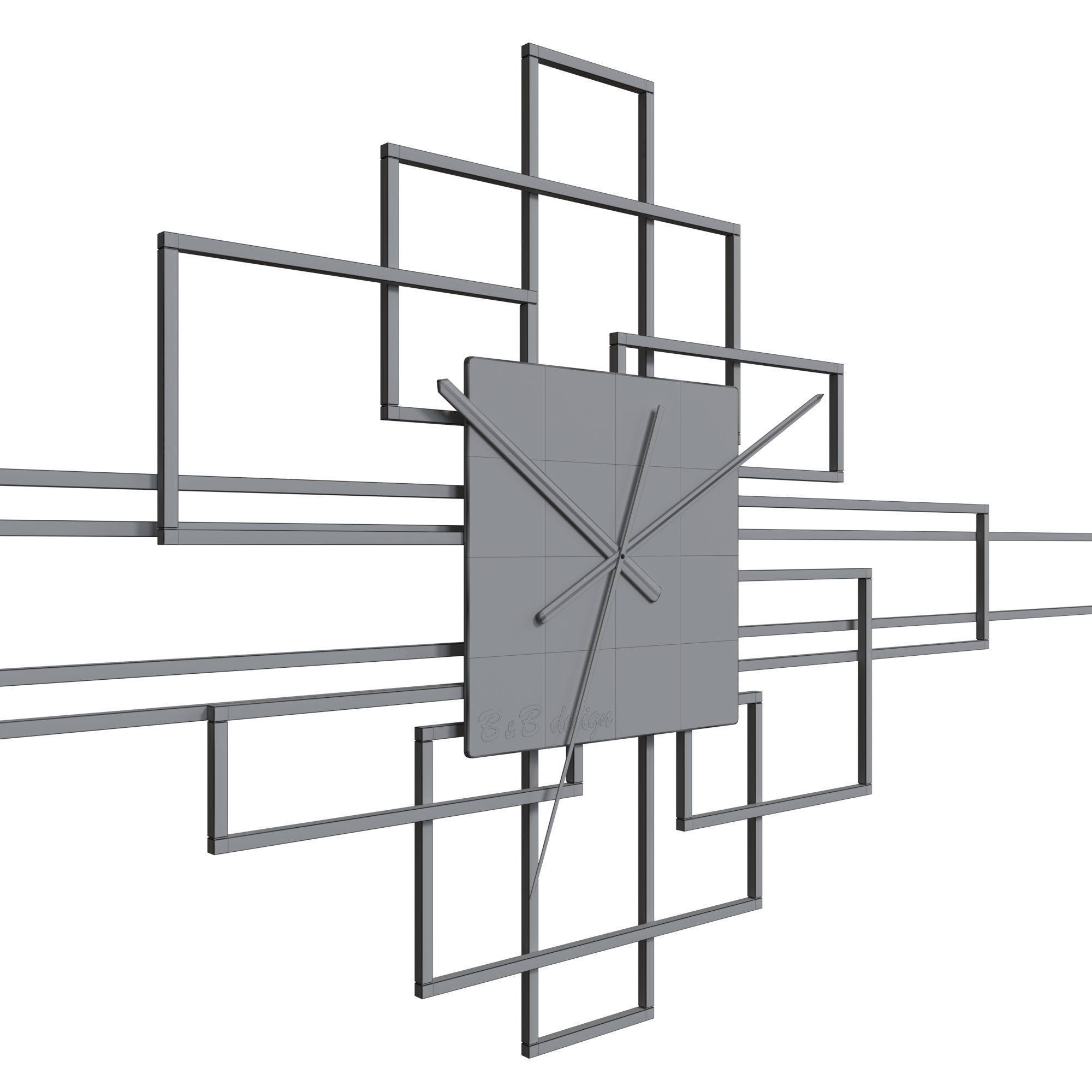 Wall Clock BsB Design Level 3D model_6