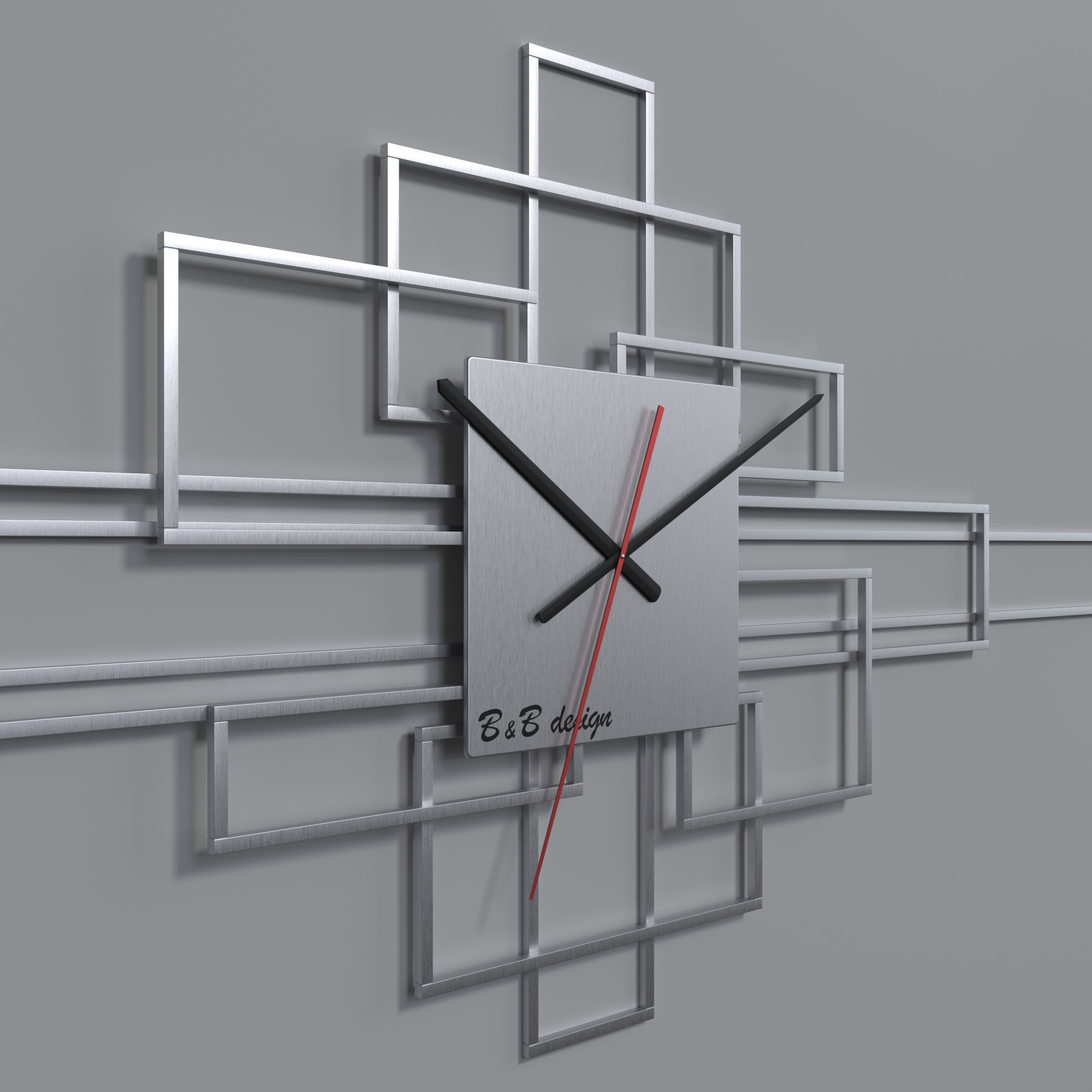 Wall Clock BsB Design Level 3D model_1