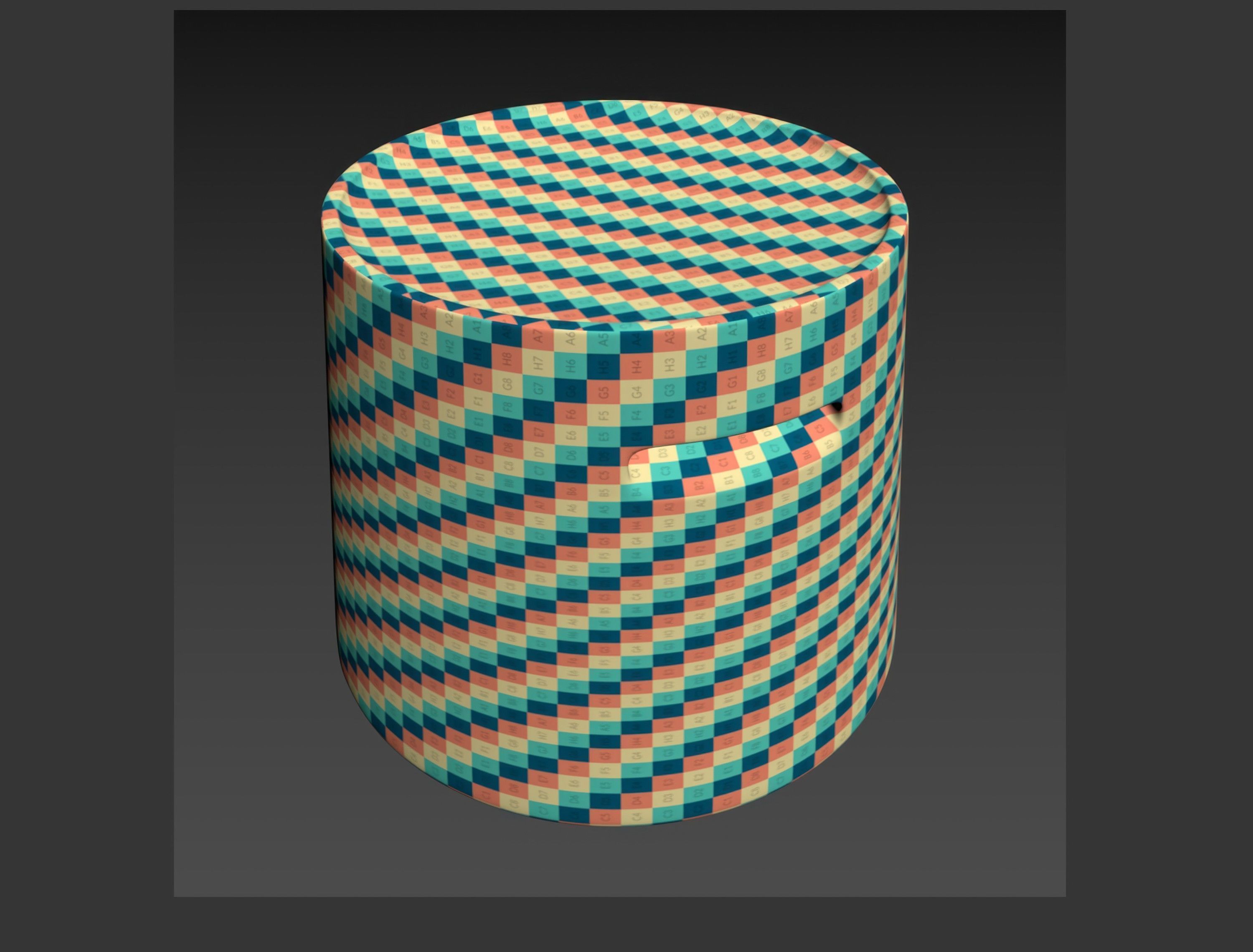 Turn Cocktail Stool  3D model_6