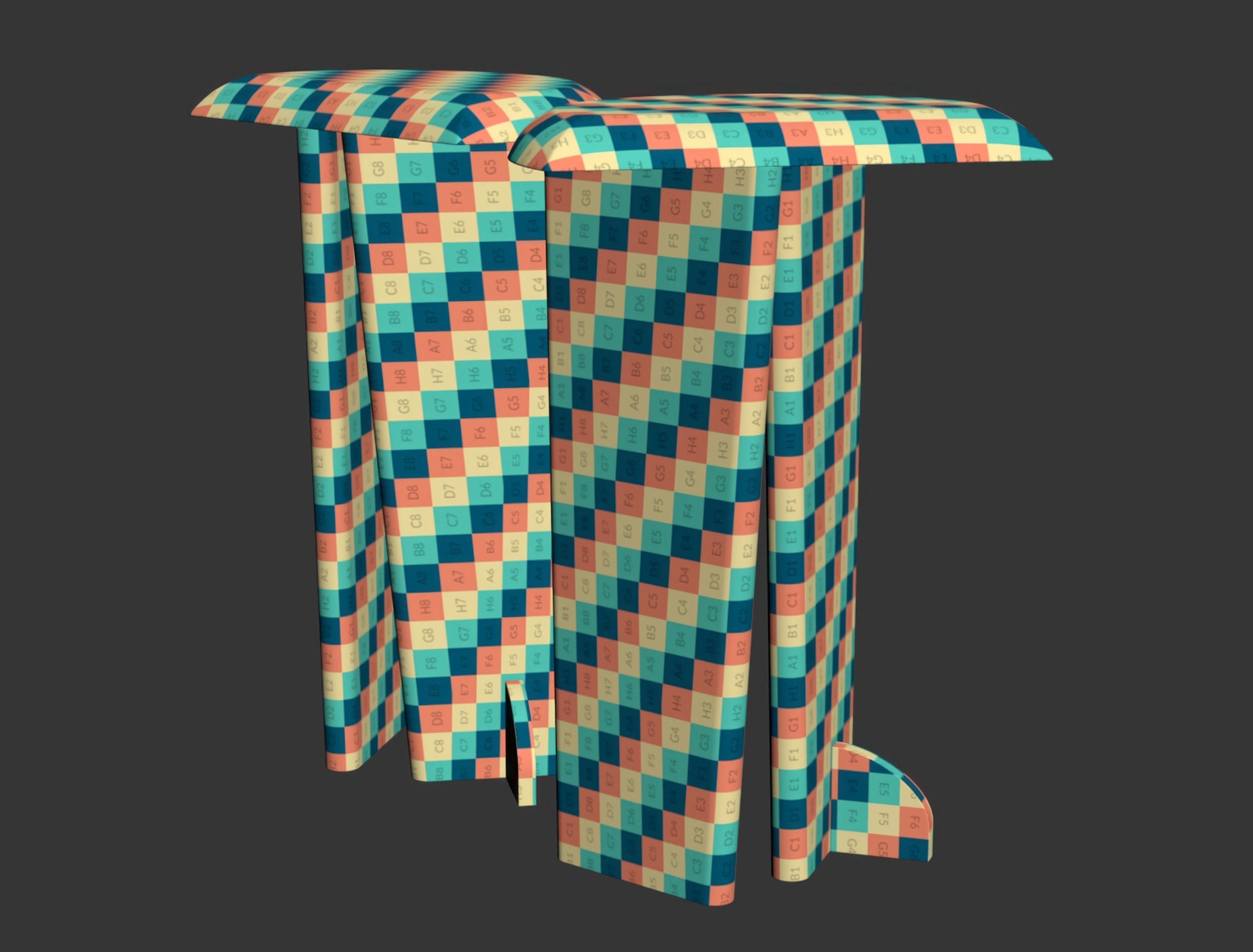 Wooden FN Table  3D model_5