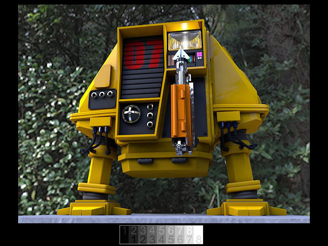 Robot from Silent Running Free 3D model
