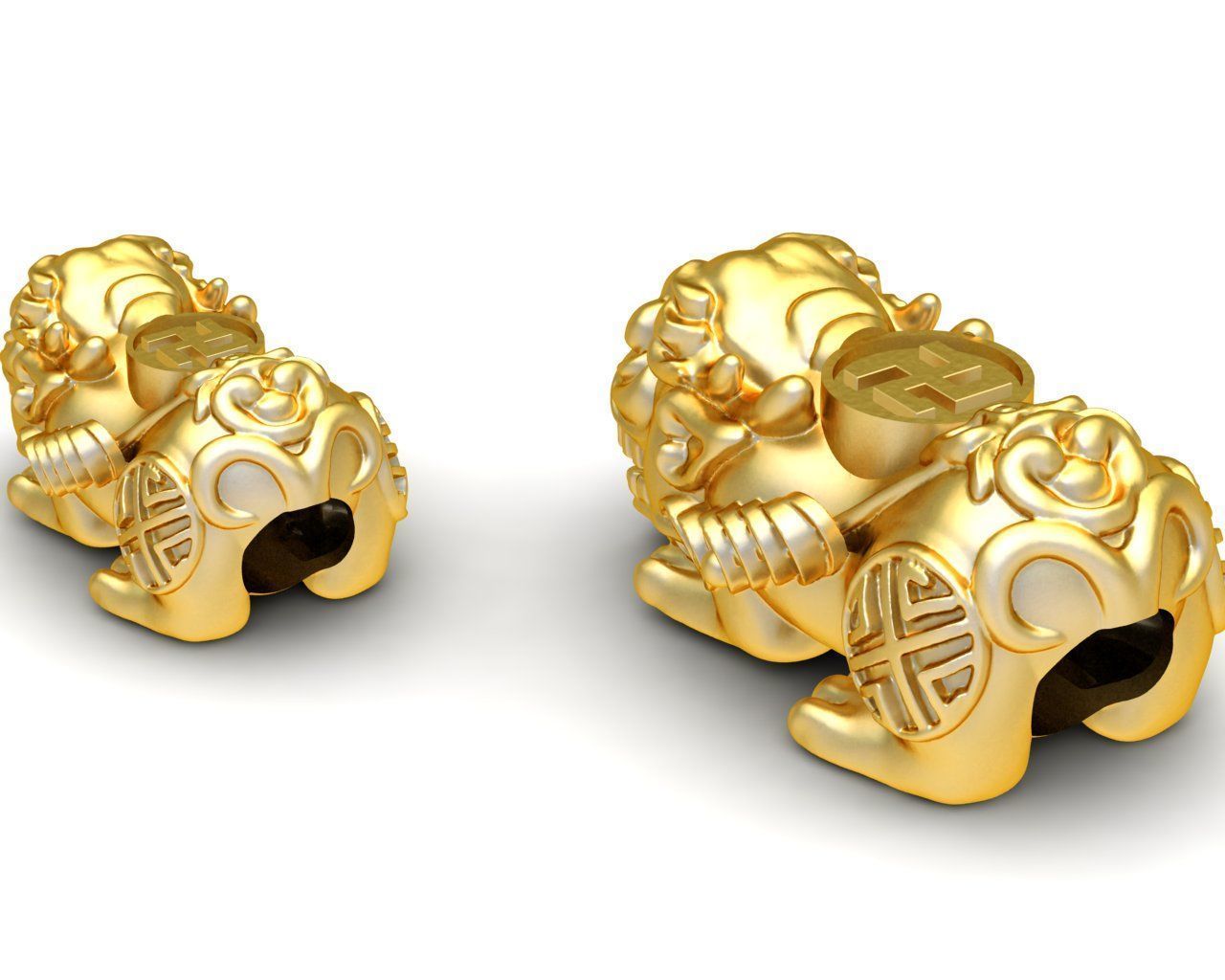 6004 Buddha Symbol Pixiu 3D print model_3