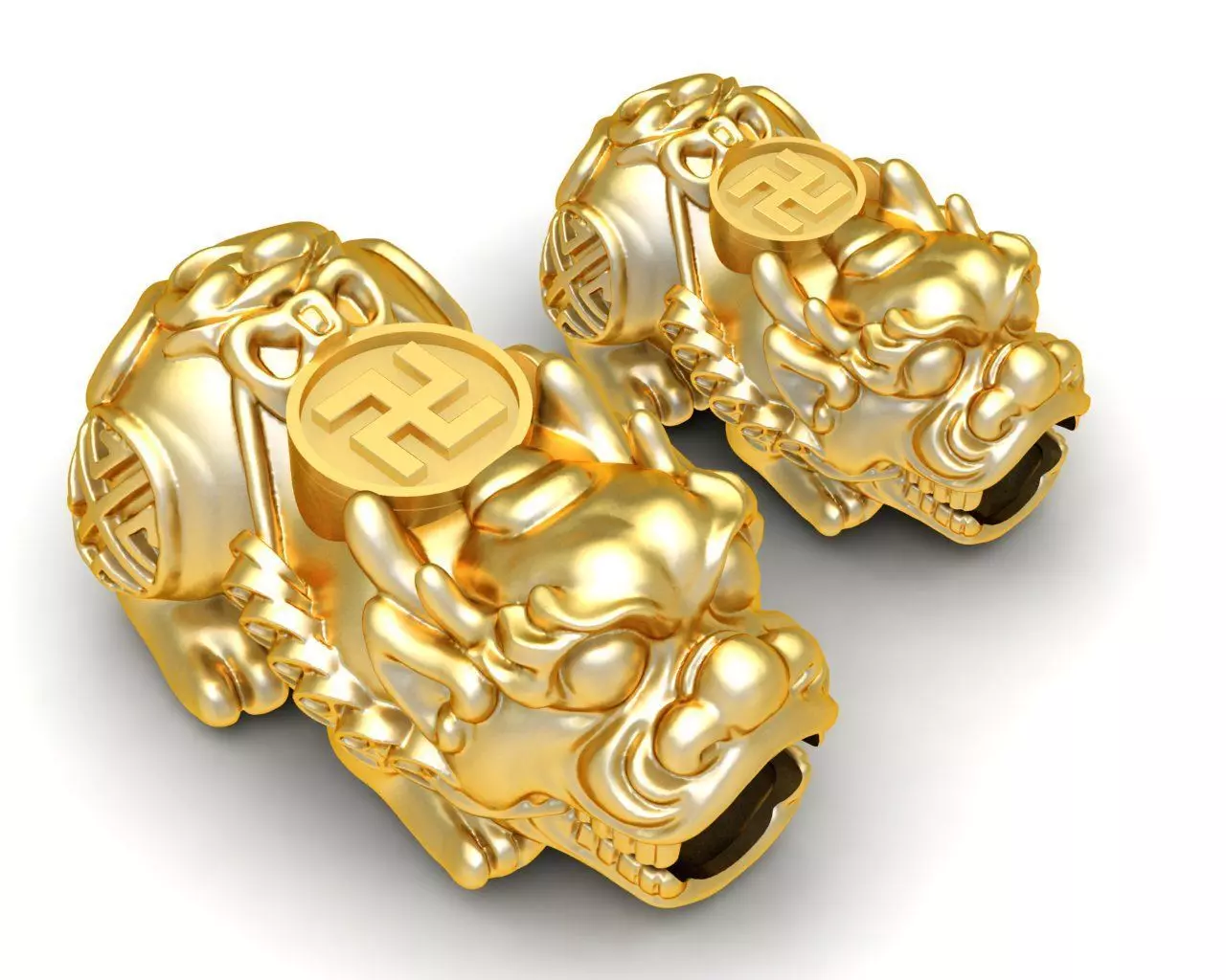 Lucky Pixiu Charm Bead Jewelry 3D Model 6004 3D print model
