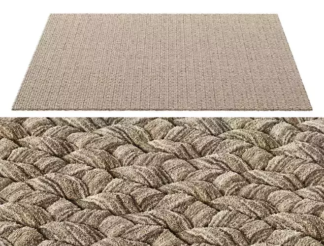 Rope Wicker Rectangle Carpet 