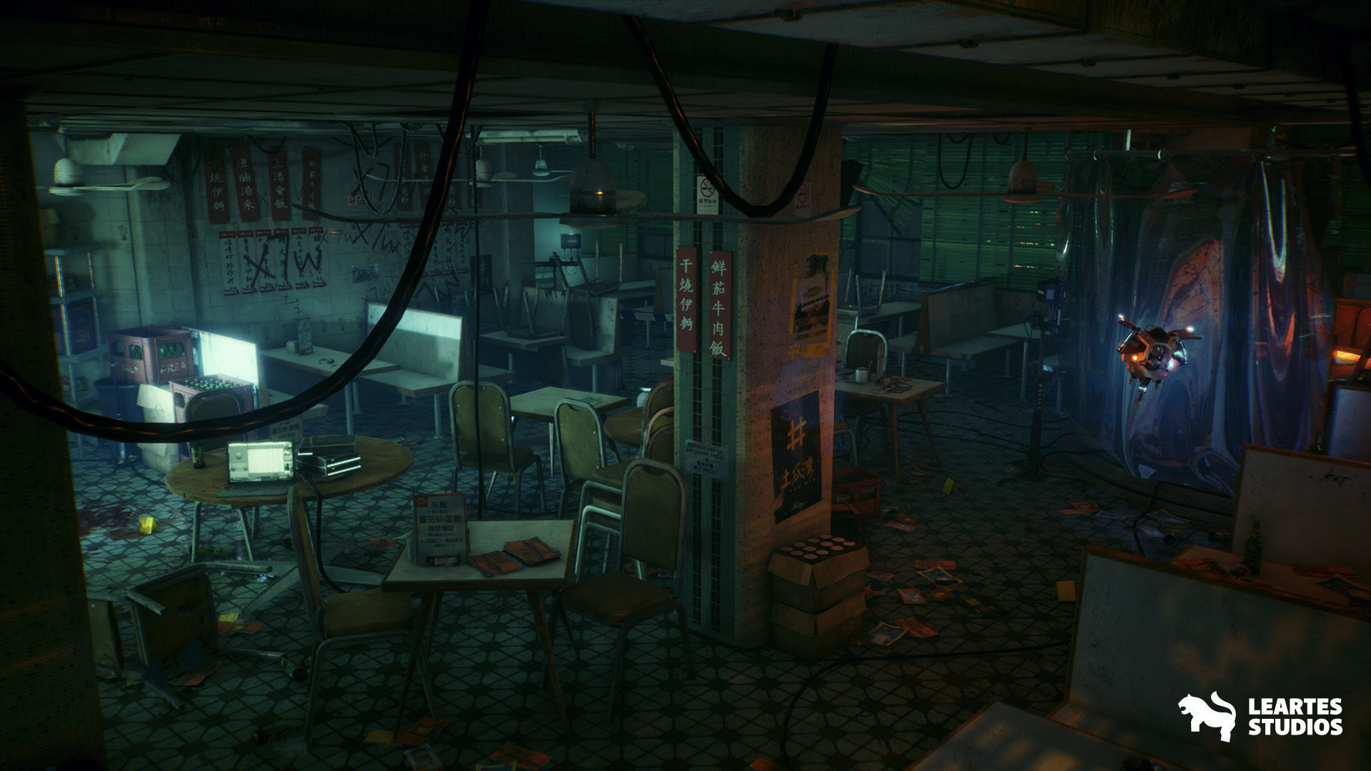 Restaurant Cafe Mega Bundle Low-poly 3D model_11