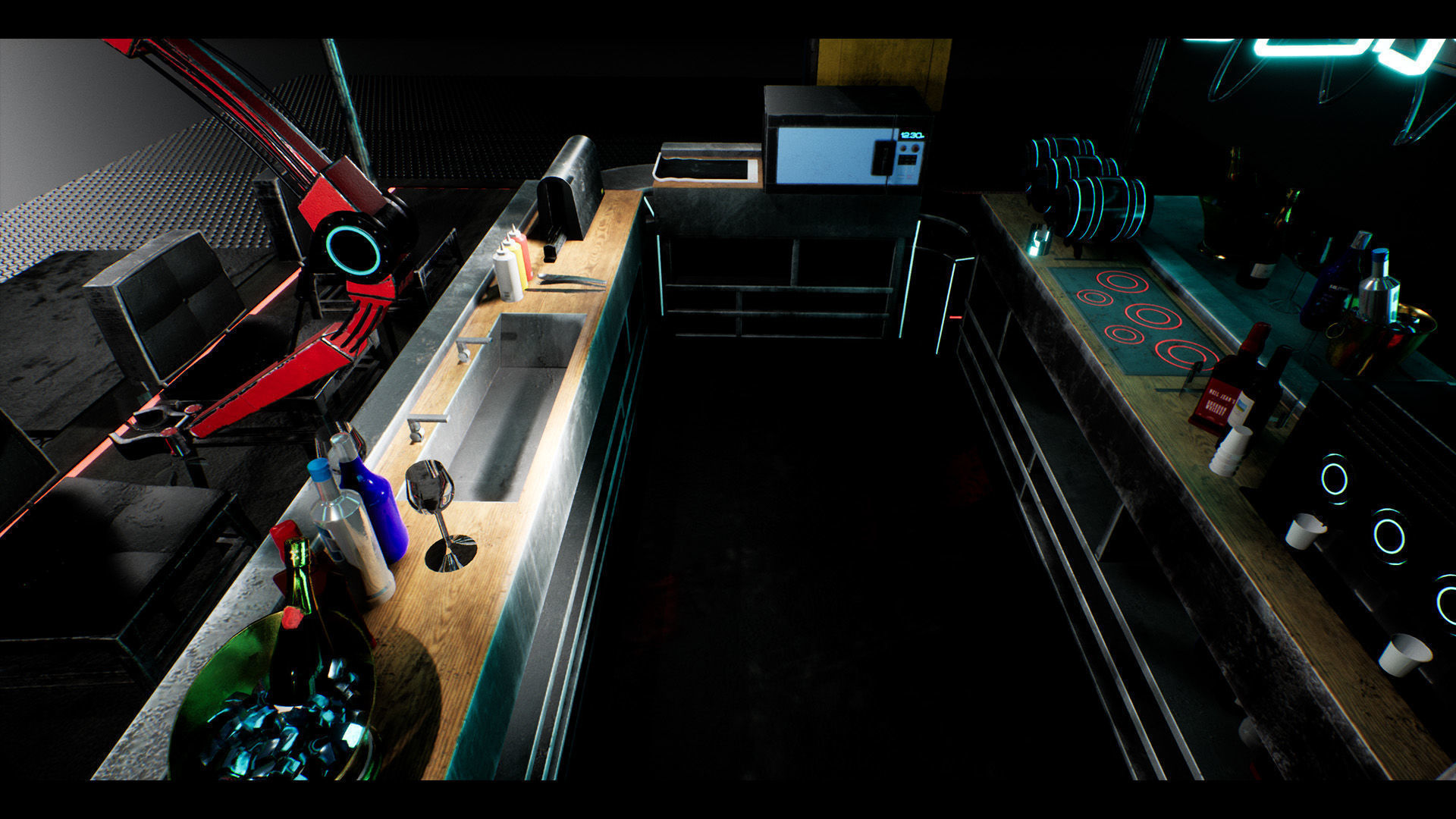 Restaurant Cafe Mega Bundle Low-poly 3D model_18