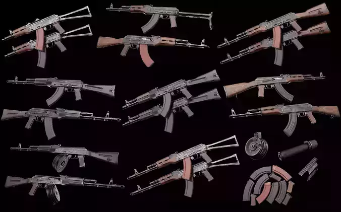 AK Ultimate Pack 3D Model Collection