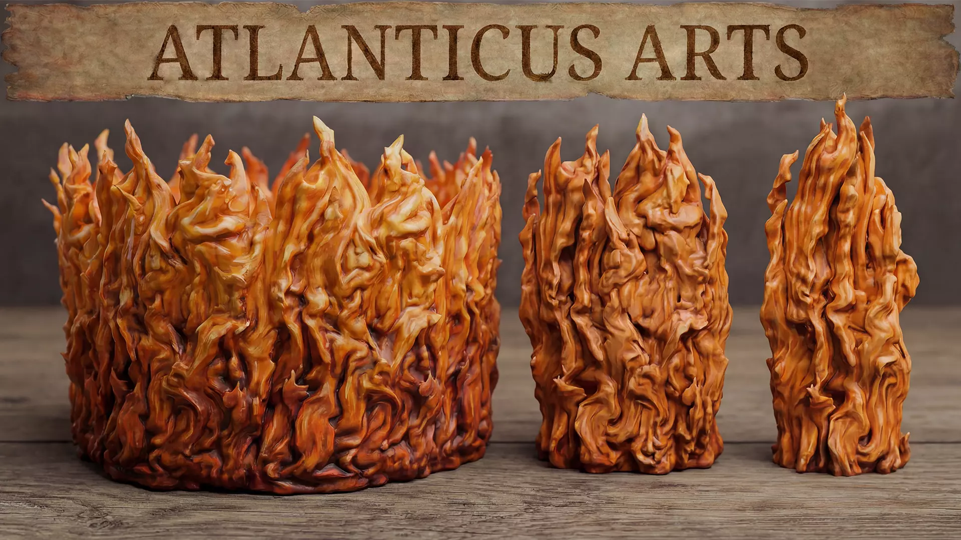 Spell Effects - Wall of Fire 3D print model