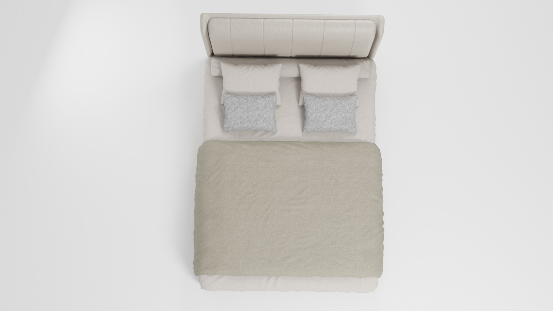 Bed with modern style and aesthetic design 3D model_5