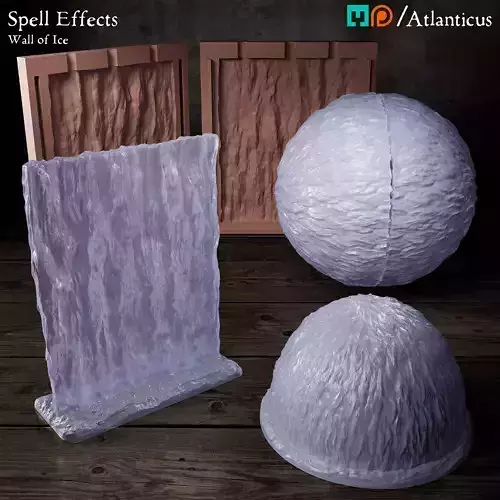 Spell Effects - Wall of Ice 3D print model