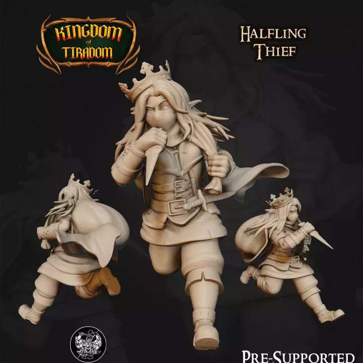 Halfling Thief 3D print model