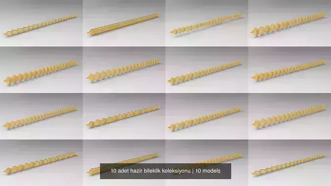 10 adet hazir bileklik koleksiyonu