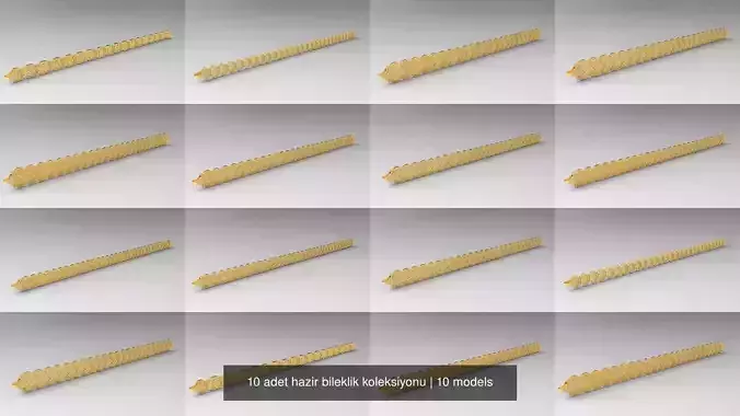 10 adet hazir bileklik koleksiyonu