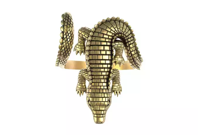 Antique Crocodile Ring