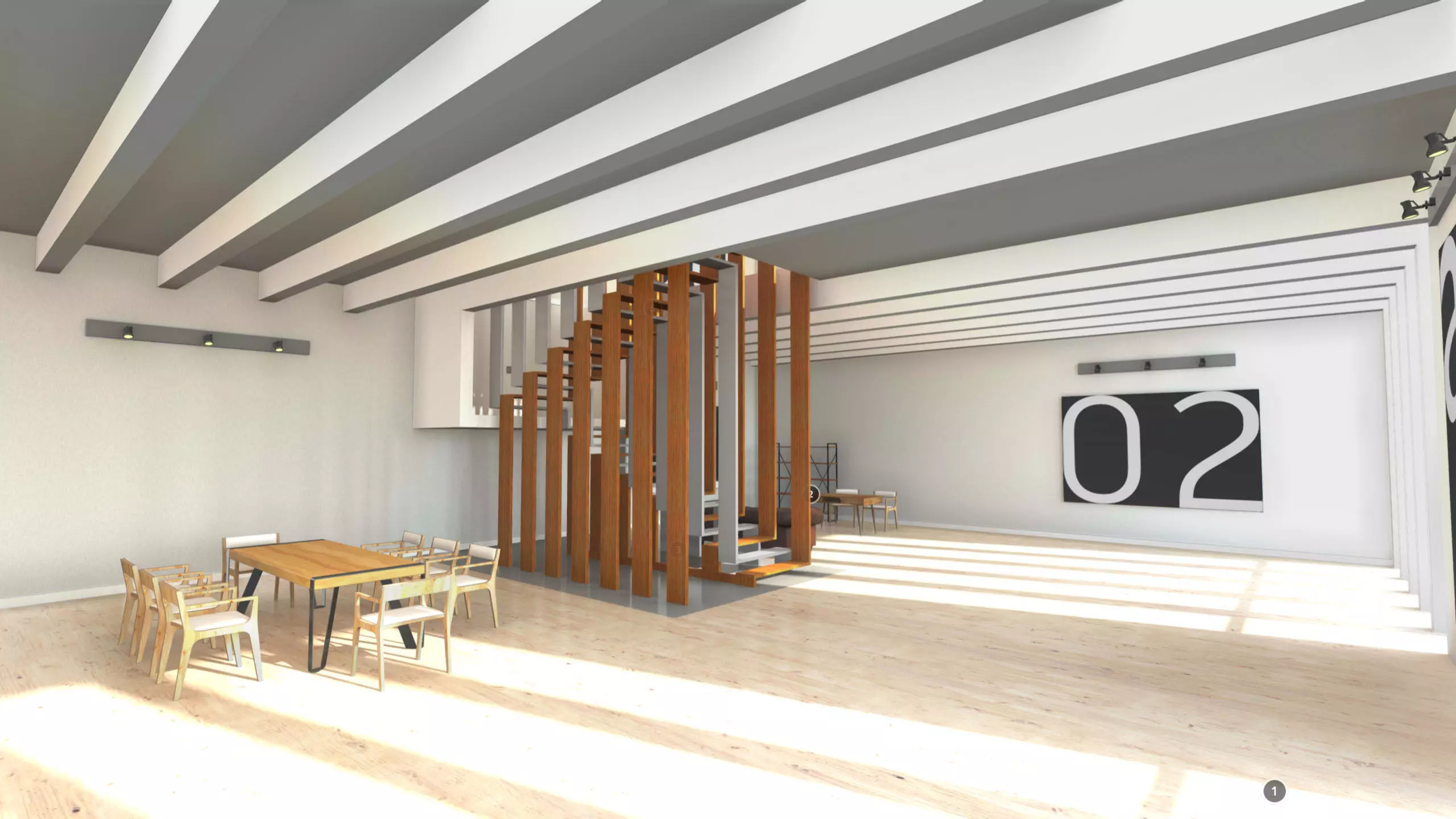 G0031 VR Virtual-Reality 2 level Art Gallery 3D model