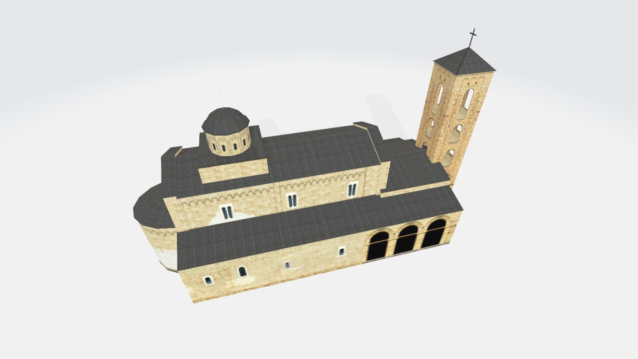 Landmark building Low-poly 3D model_10