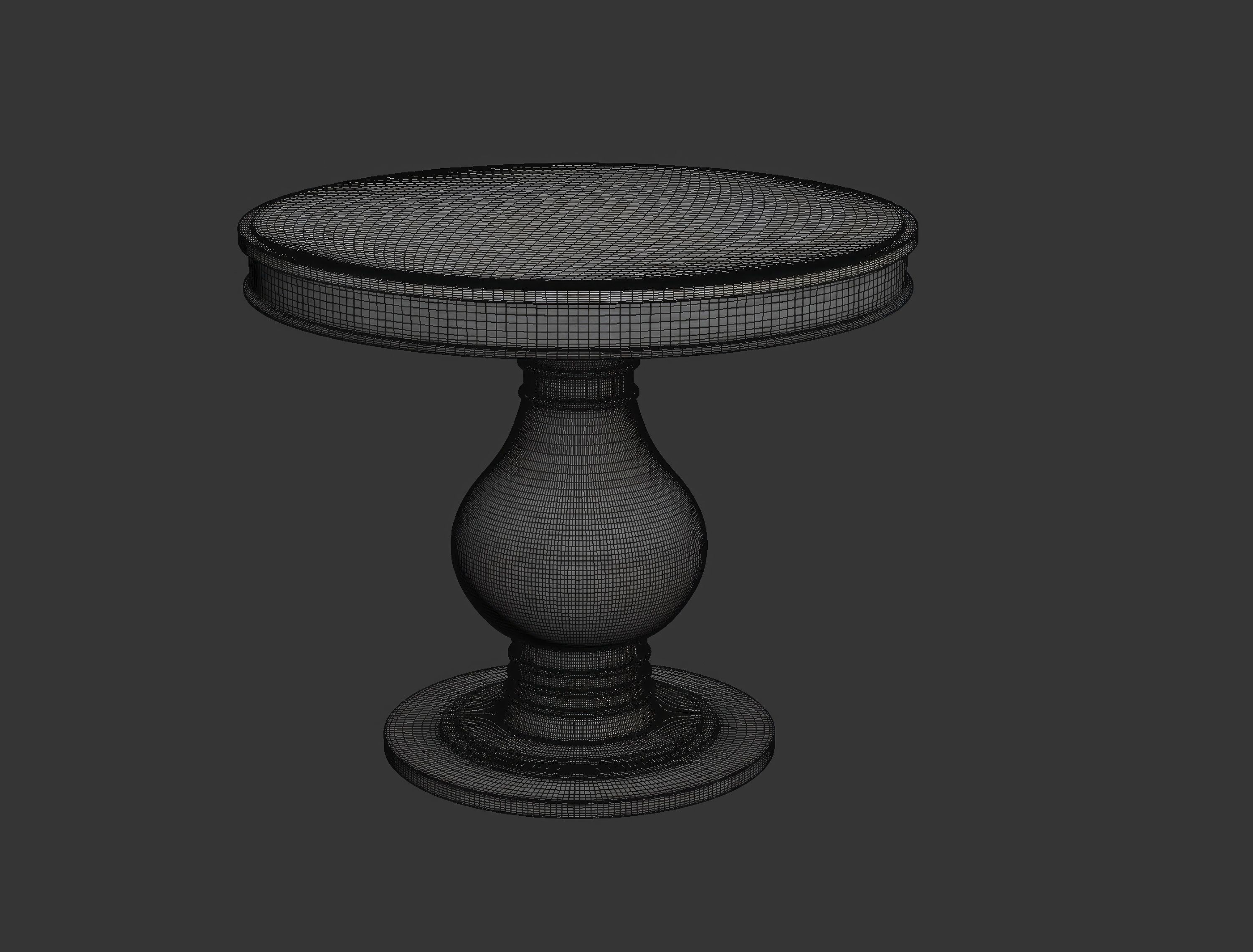 Elia Restaurant Circle Table  3D model_14