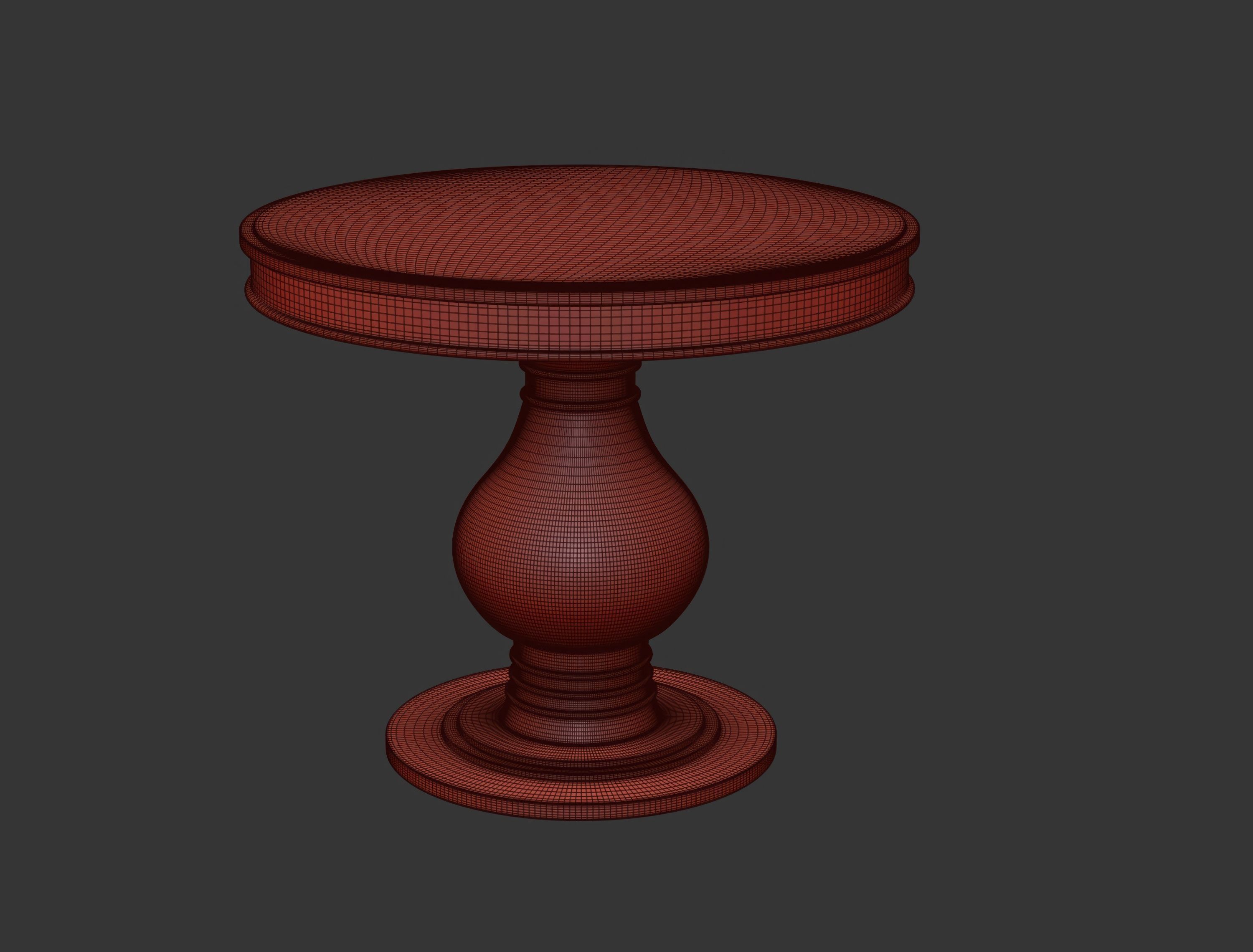 Elia Restaurant Circle Table  3D model_11