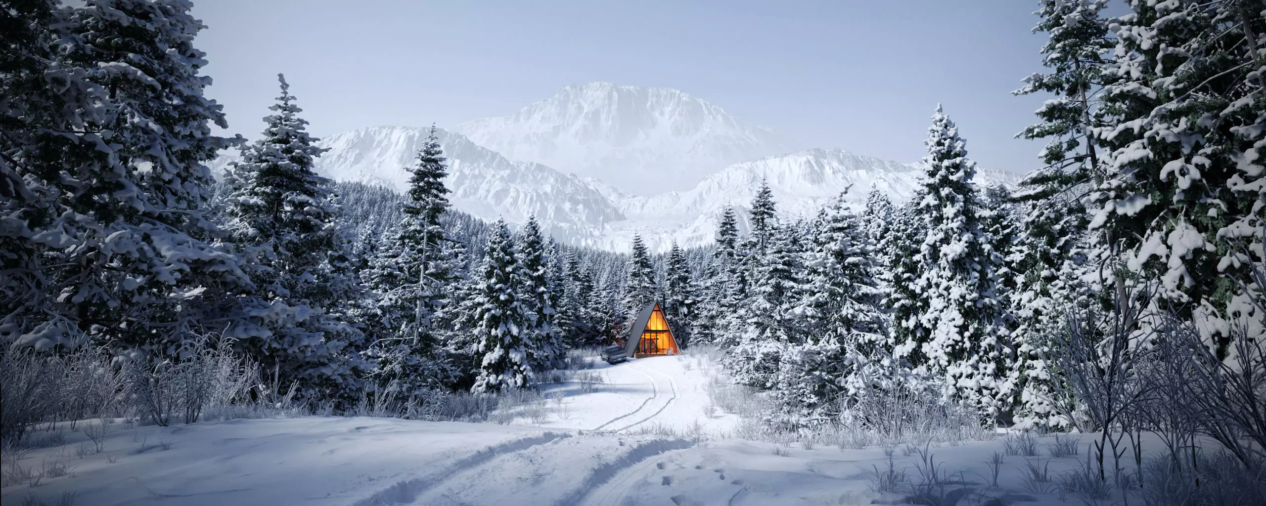 Archmodels vol 278 - collection of winter trees 3D model_0