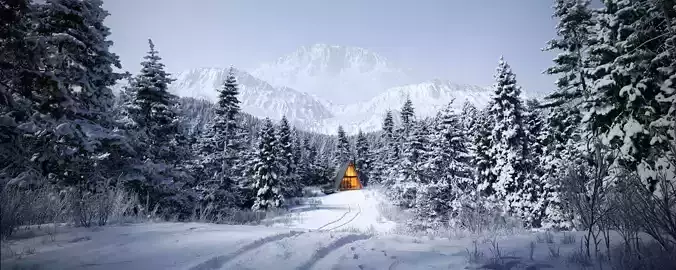 Archmodels vol 278 - collection of winter trees 3D model Archmodels vol 278 - collection of winter trees 3D model