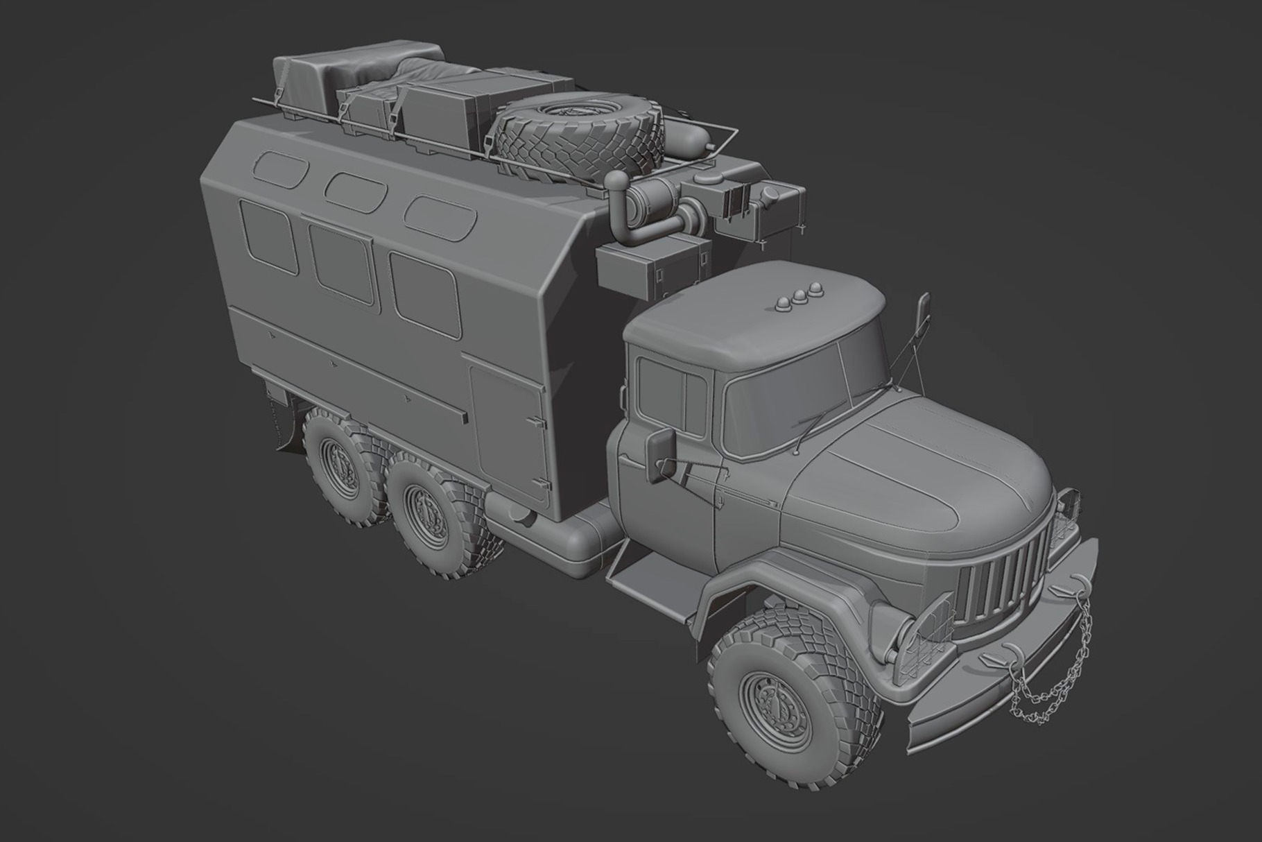 ZiL 131  3D model_12