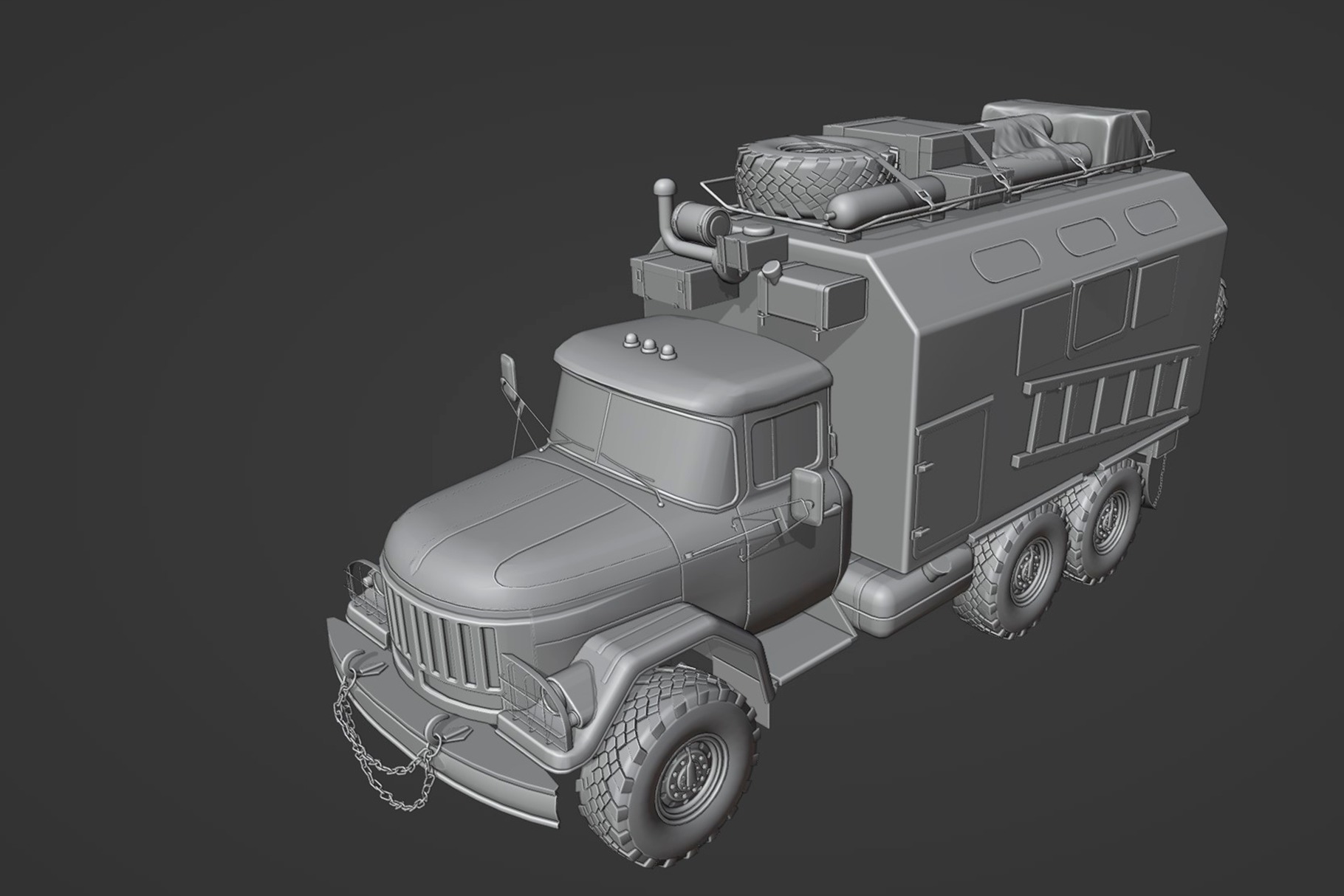 ZiL 131  3D model_11
