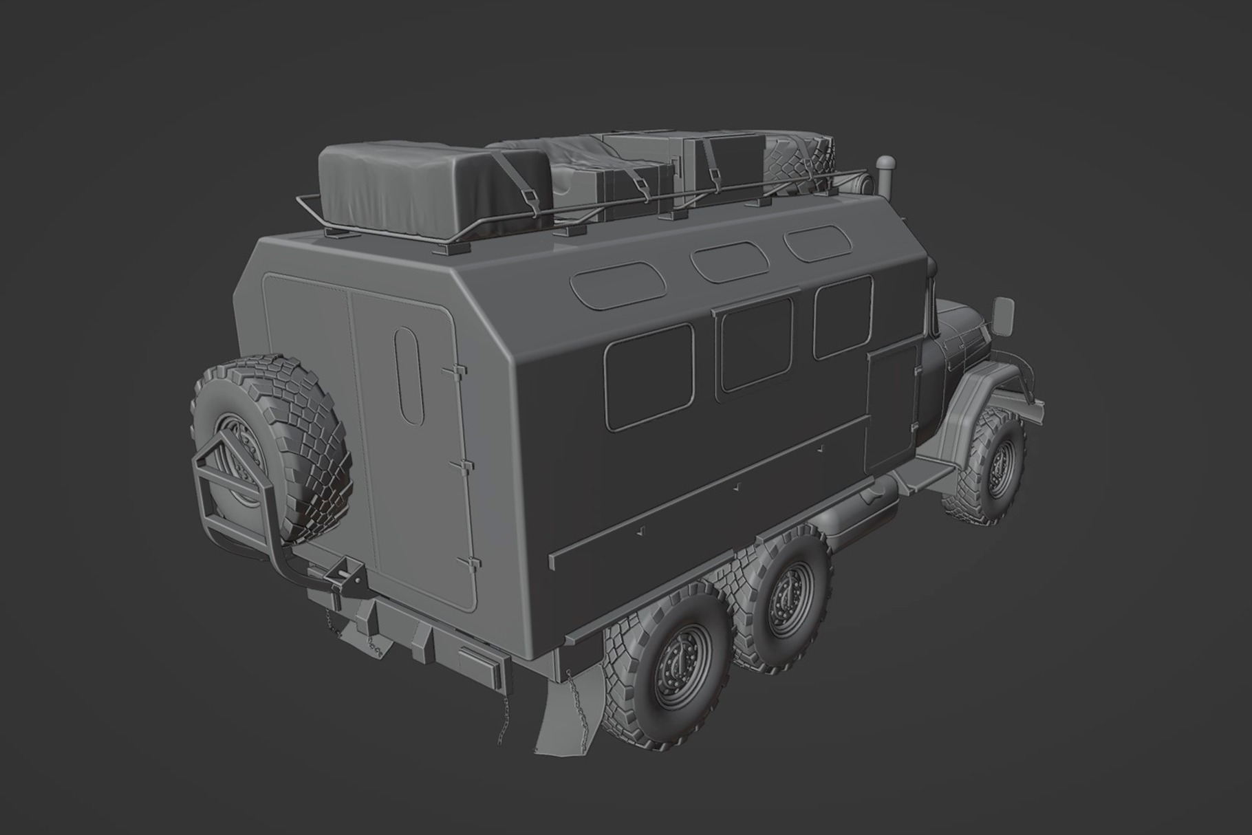 ZiL 131  3D model_9